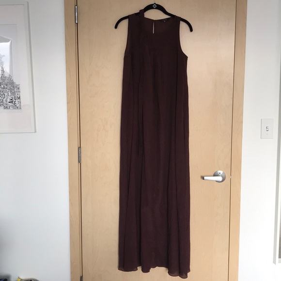 NWOT Madewell shirred silk-blend maxi dress - Picture 7 of 8